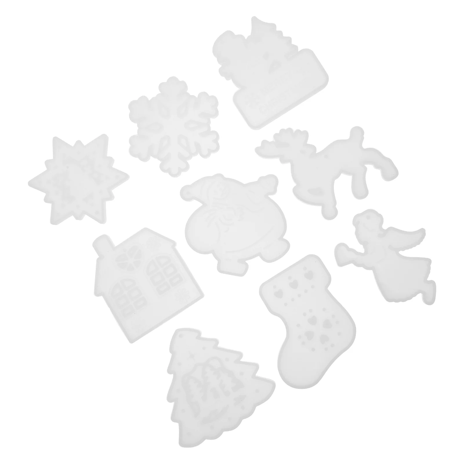 

Christmas Mold Snowflake Pendant Molds Silicone Resin Epoxy Ornament Making Keyringcrafts Desserts Diy Chainkey Party Decor
