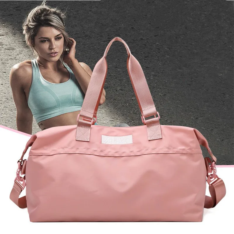 Large Female Travel Bag Travel Pocket Fashion Cross body Sports Travel Bag Shoe Compartment Clothing Storage Bag Shoulder Bag
