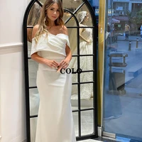 womens dresses wedding dress 2022 white mermaid bride dress detachable train floor length princess wedding evening gowns
