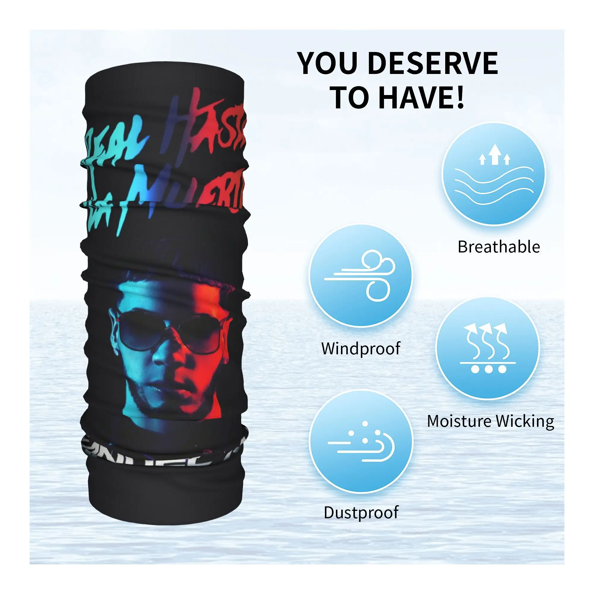 Бесплатная доставка на заказ A-Anuels AA Рэпер Хип-Хоп Певица Бандана Шея Гетры