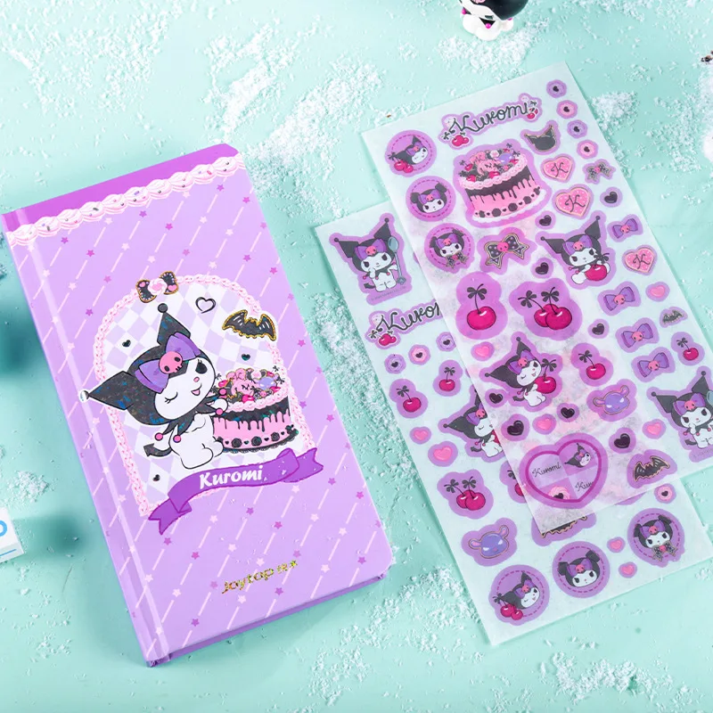 

Sanrio Cartoon Full Color Inner Pages Hand Account Kawaii DIY Notebook Folder Kuromi My Melody Cinnamoroll Student Stationery