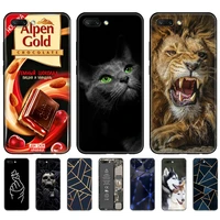 for honor 10 case soft silicon tpu back phone cover for huawei honor 10 case etui protective printing coque black tpu case
