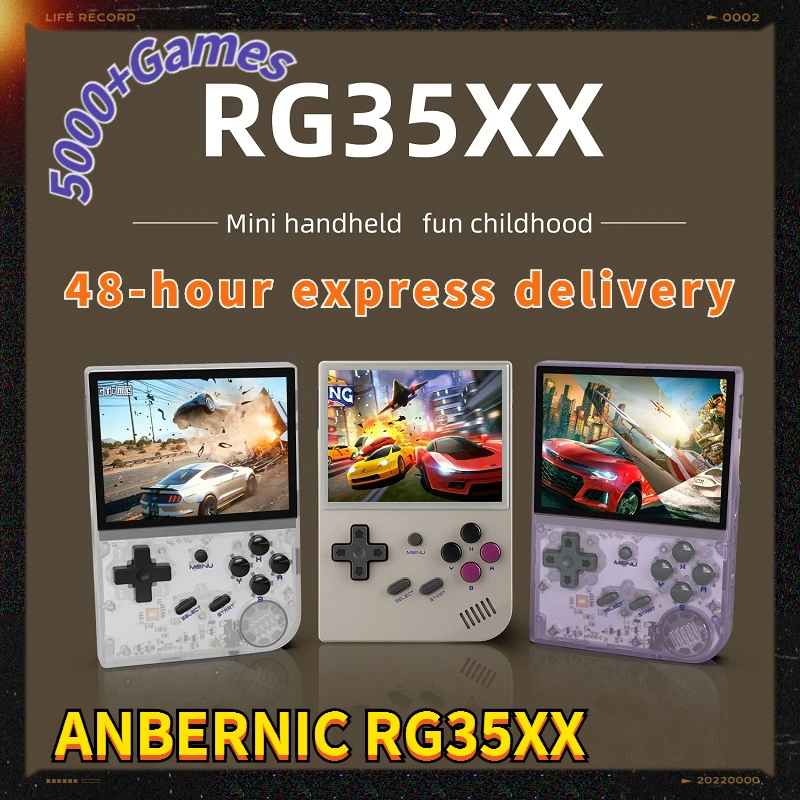 

Новинка ANBERNIC RG35XX Ретро портативная игра 3,5 дюйма Cortex-A9 640*480 экран Операционная система Linux IPS Двойной слот для карт портативный видеоплеер