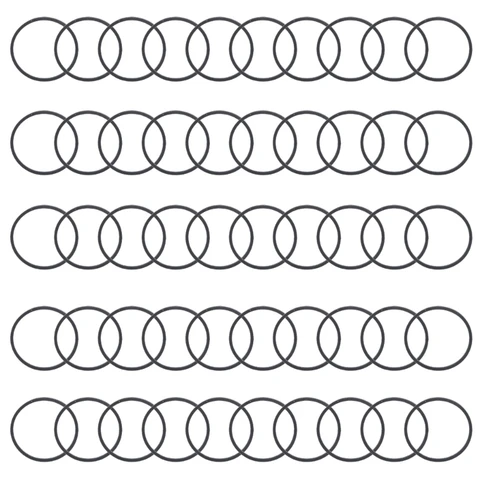 Резиновые приводные ремни 1,2 мм для проигрывателей, кассетных проигрывателей, магнитофон, диаметр 25/28/30 мм, 50 шт.