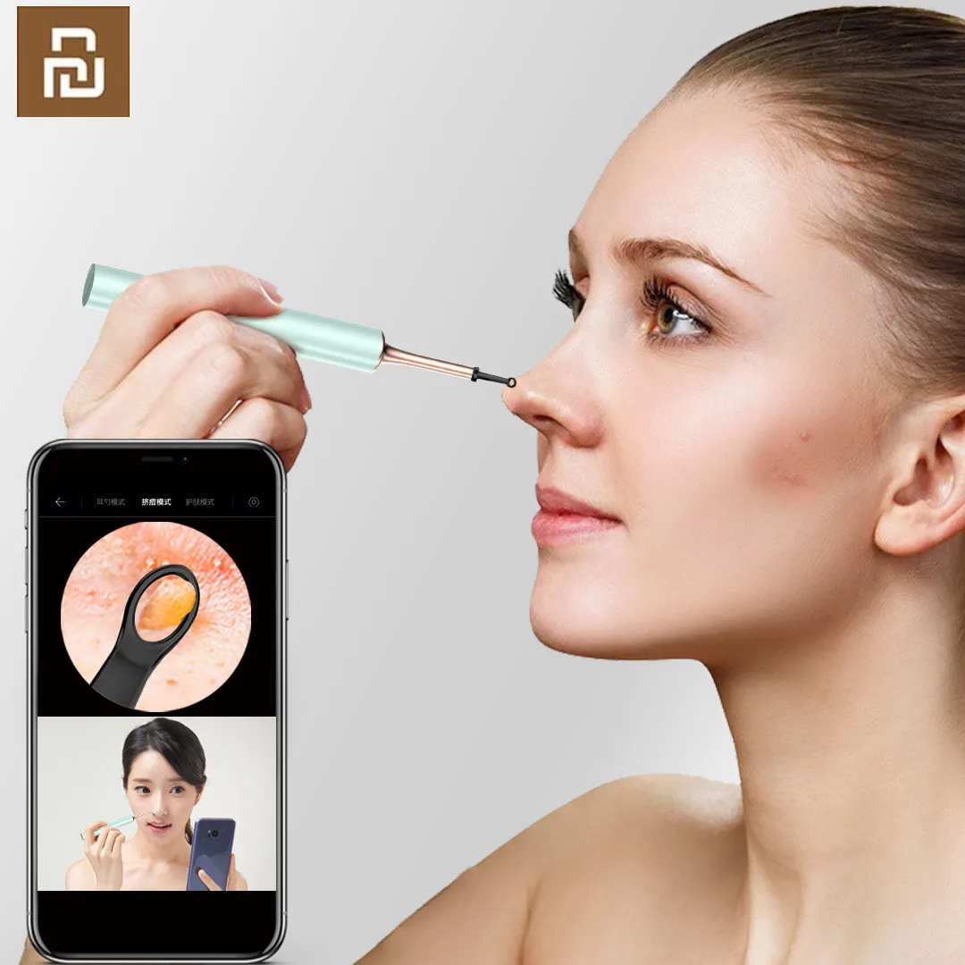 

Беспроводной умный визуальный прибор XIAOMI Youpin Bebird T15 для чистки ушей, эндоскоп для камеры, Удаление прыщей, ушной инструмент, водонепроницаем...