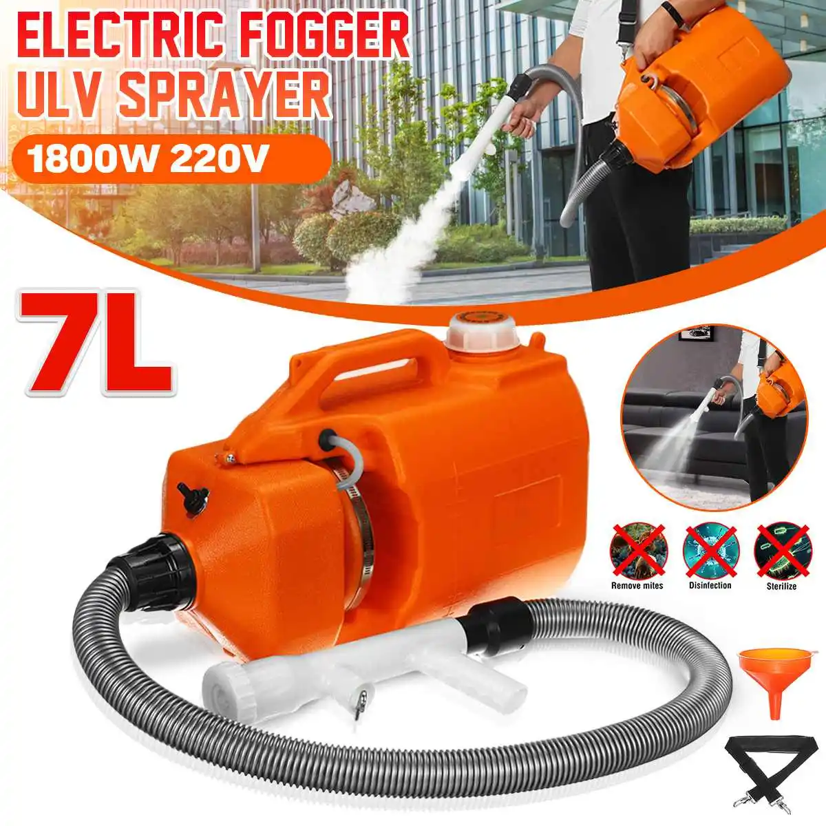 7L  Electric Sprayer Back Irrigation Sprayer Rechargeable Agricultural Gardening Tools High Pressure Atomizing Sprayer