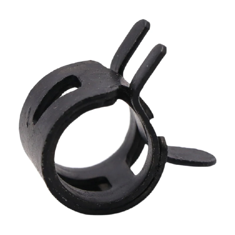 

10Pcs/Lot Black 65MN Manganese Steel Pinch Spring Hose Clamp 5mm-27mm Elastic Steel Buckle Water Pipe Hoop