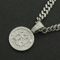 hip hop iced out cuban chains bling diamond number 69 brand pendant mens necklaces miami gold chain charm mens jewelry choker