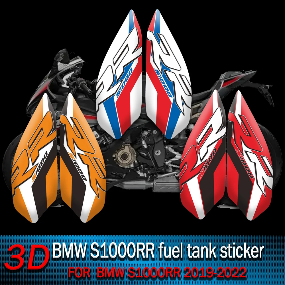

3D Motorcycle Fuel Tank Gasket Protection Decal Sticker for BMW S1000RR S1000 RR S 1000RR 2019 2020 2021 2022 Reflective Sticker