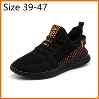 xiaomi men running sneakers super light breathable fly woven mesh surface men casual shoes lace up walking shoes size 39 47