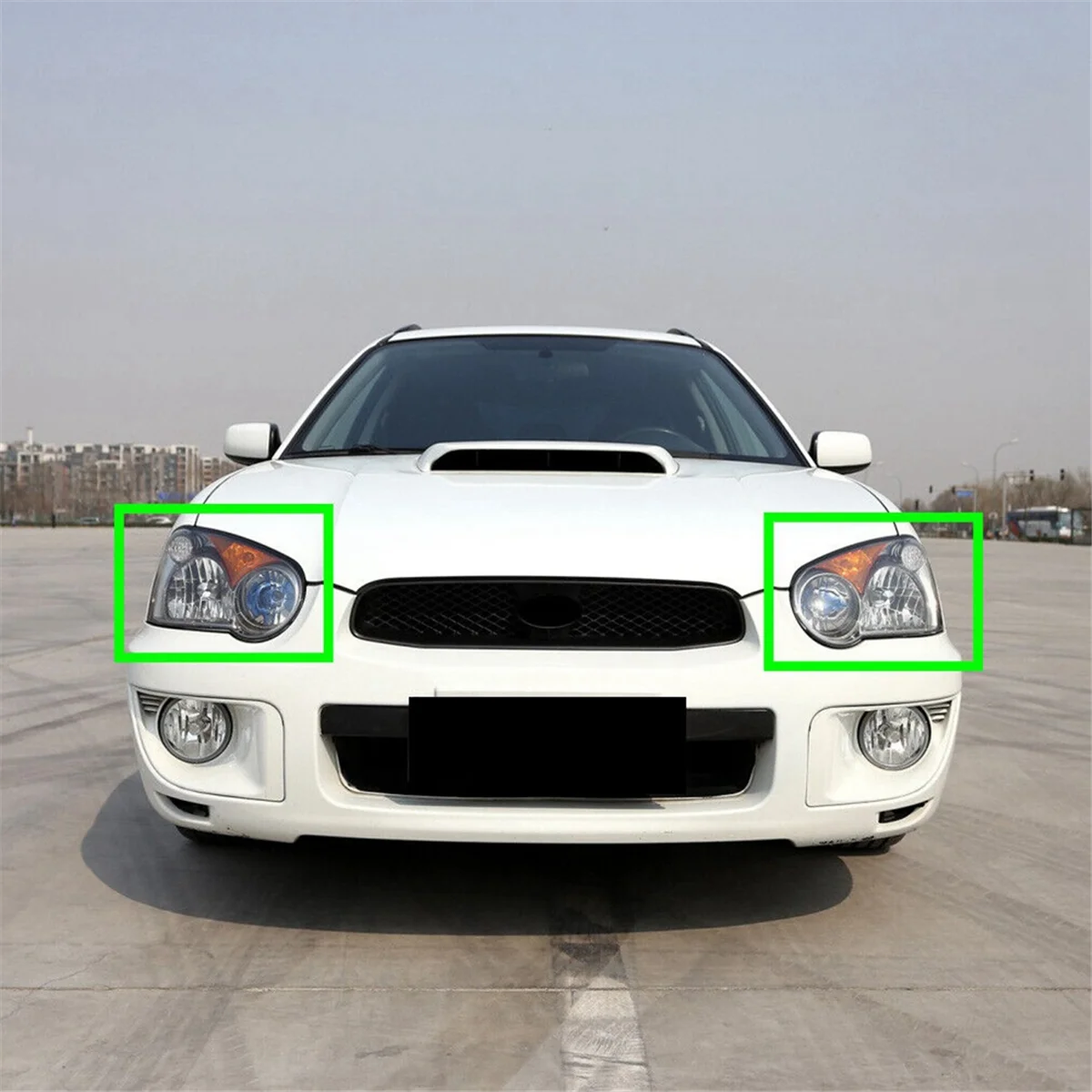 Прозрачный Акриловый чехол для передней фары Subaru Impreza 2003-2005