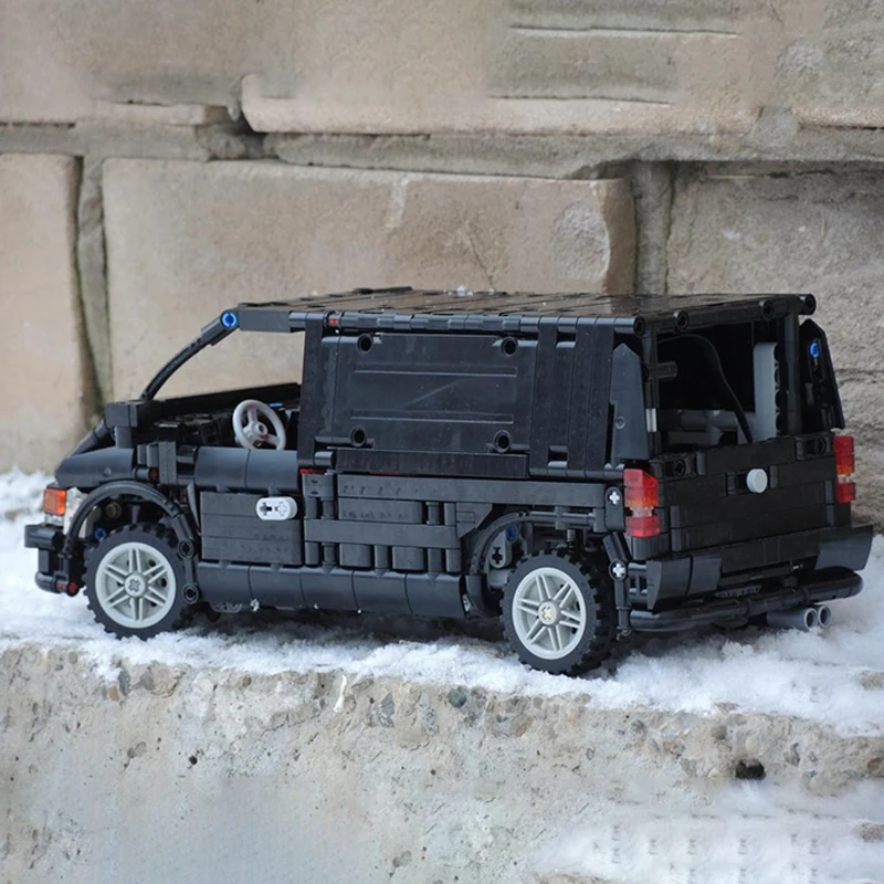 Фото 1248 деталей MOC Mercedes-Benz Vito W638: Техническая модель, конструктор, рождественский подарок, развивающая игрушка для детей, DIY №3