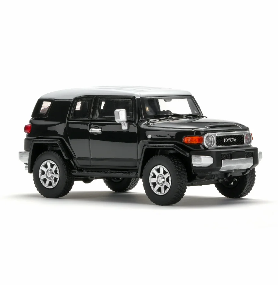 Фото Новая оригинальная модель автомобиля MASDI 1/64 Toyota FJ Cruiser, литая модель из сплава, таинственная коробка, имитационная модель автомобиля, настольное украшение, игрушка для мальчика, подарок №3