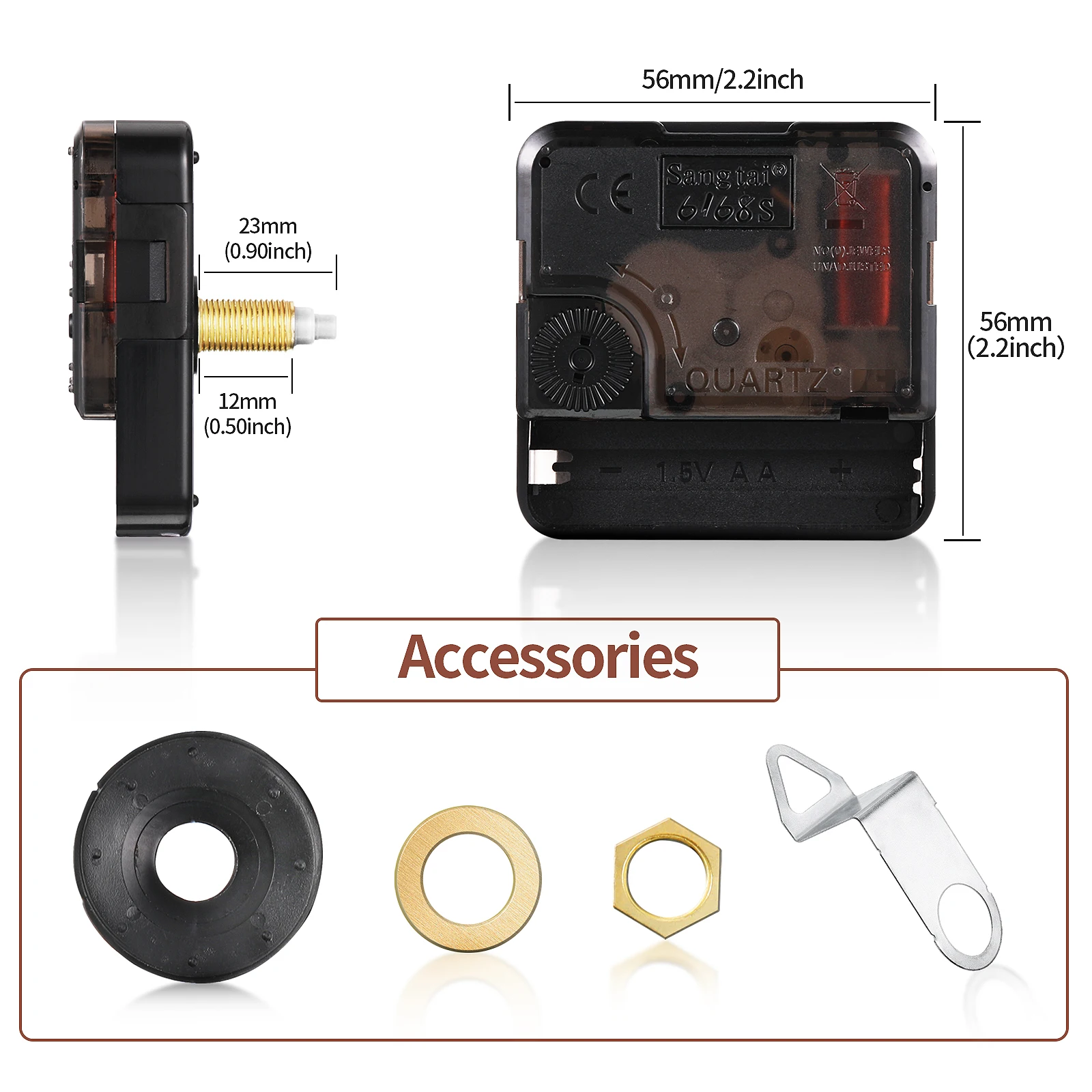 

Clock Movement Kit Sweeping Quartz Replacement Machinery Mechanism Repair