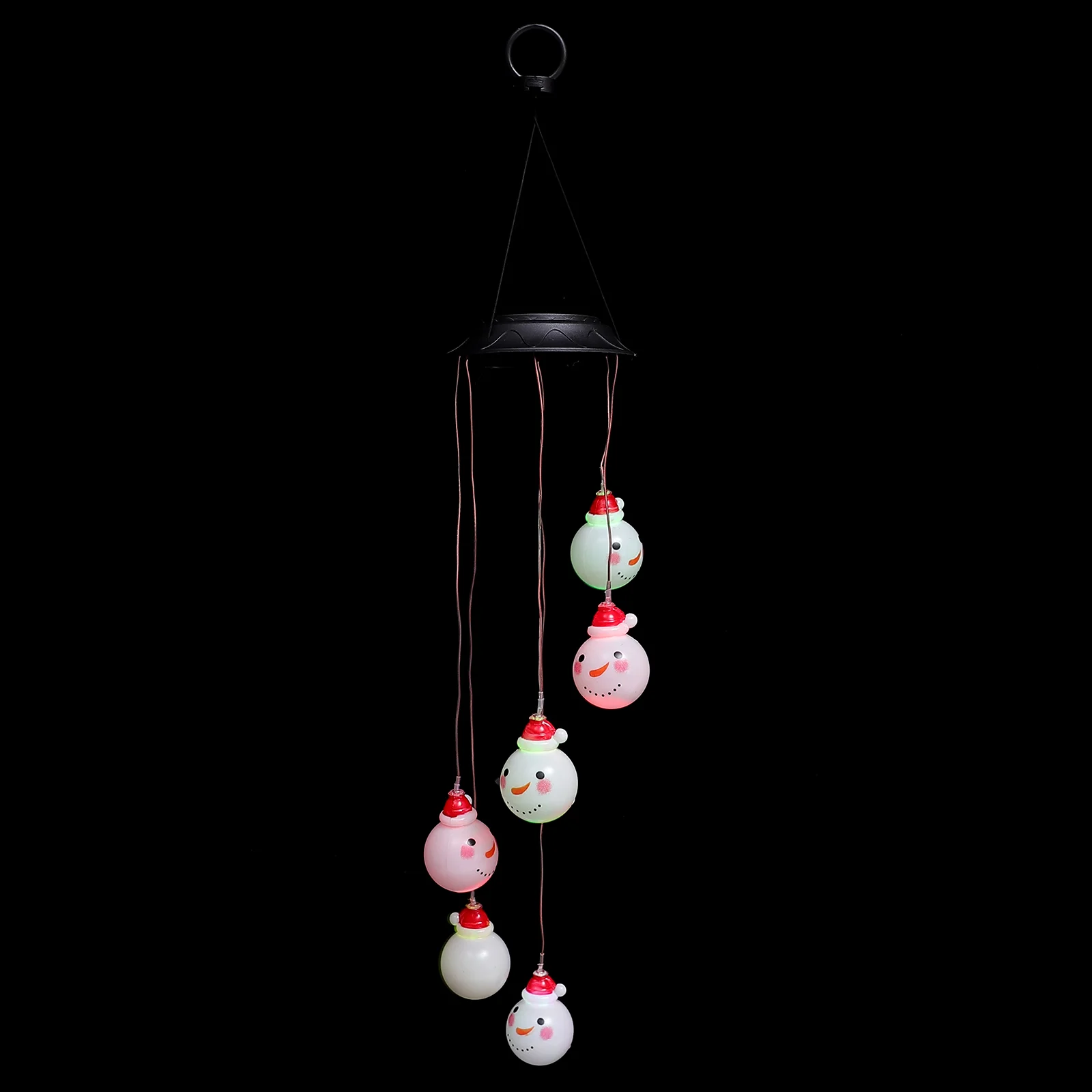 

1Pc Solar Wind Chime Novel Xmas Fine Pendant Ornament Solar Powered Lamp