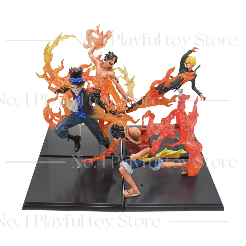 

One Piece Figures Monkey D Luffy Chopper Portgas·D· Ace Sabo Sanji Ichiban Kuji Takumi No Keifu Sumishiki Kai Gi Action PVC Toys