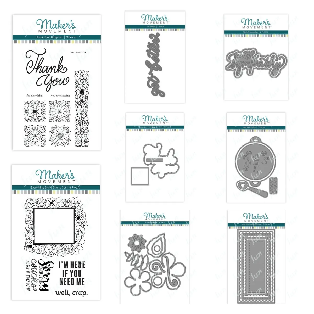 

Sentiment Stamps and Dies 2022 Mini Slimline Thank You Get Better Word Cutting Die for Scrapbooking Supplies Paper Card