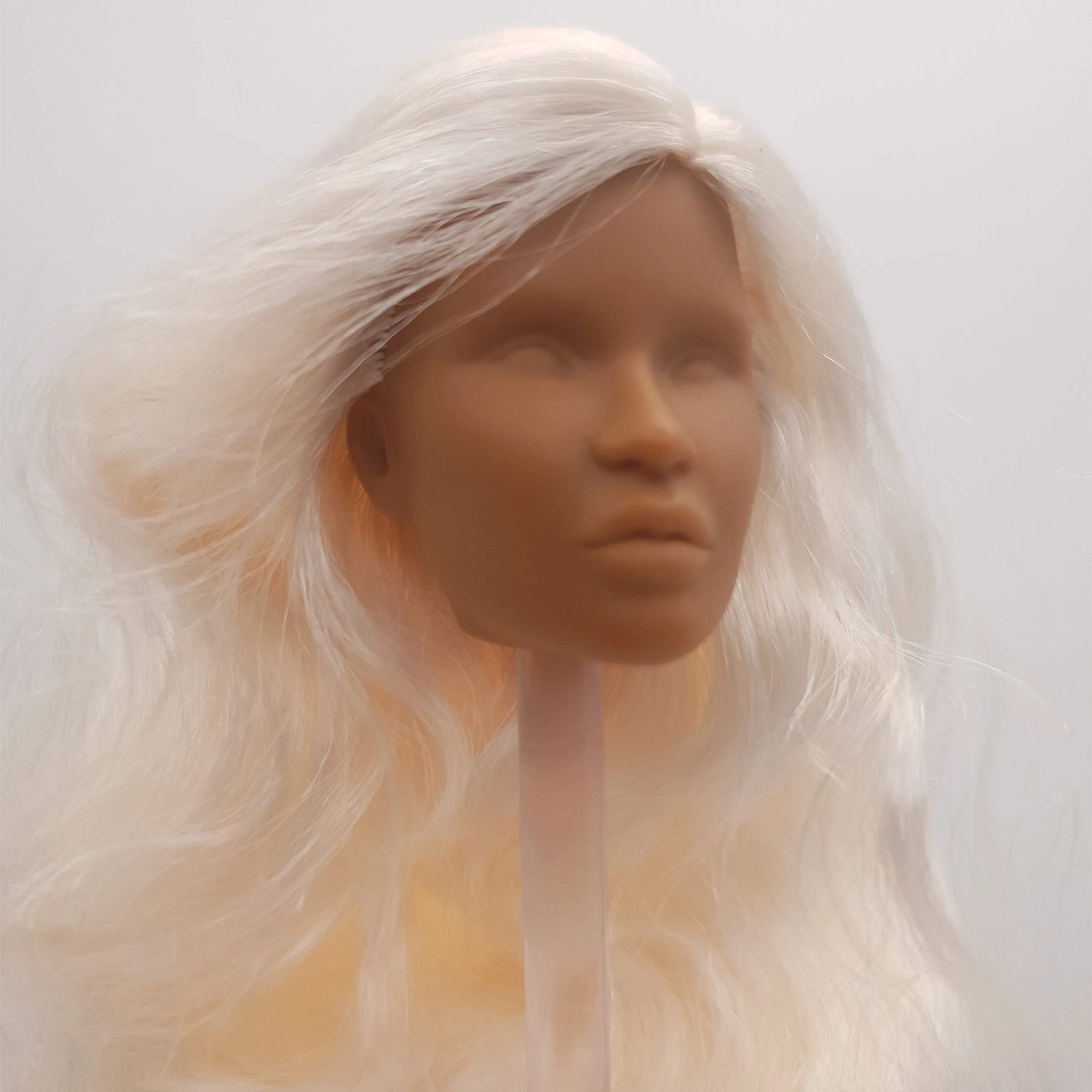 Модные королевские светлые волосы Reroot Light Honey Skin Доминик Макаэда масштаб 1/6