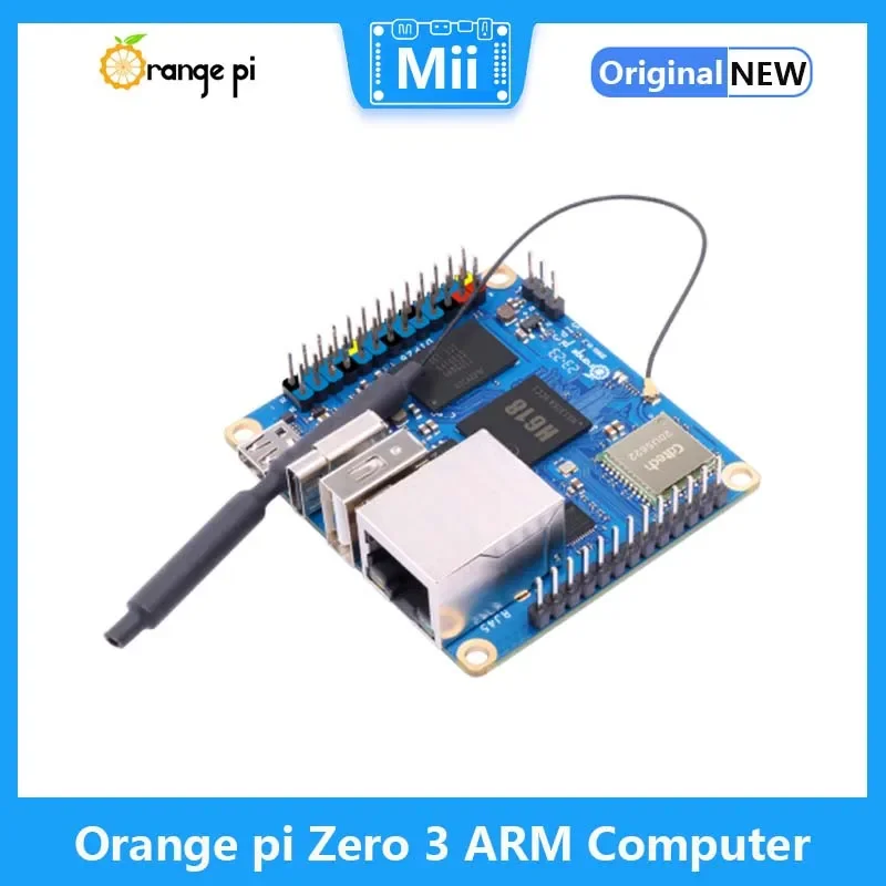 Плата разработки ARM Orange Pi Zero3 Allwinner H618 Cortex-A53 CPU 1G/1 5G/2G/4G LPDDR4 RAM Linux