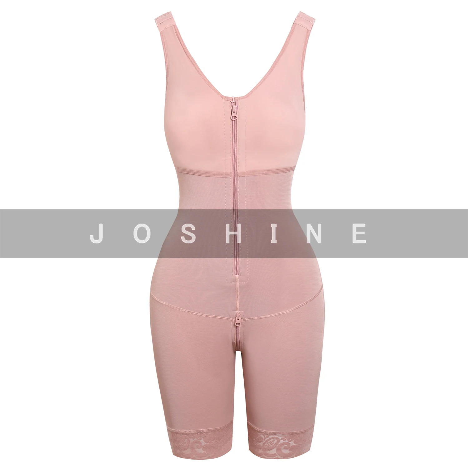 Fajas Reductoras Y ModeladWomen Post Liposuction Body Shaper Waist Cincher Underbust Corset Front Closure Bodysuit With Hook-Eye