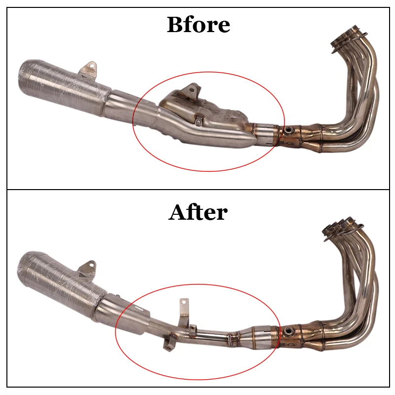 Slip On For Kawasaki Z900RS Z900rs Z900 RS Motorcycle Exhaust System Escape Middle Link Pipe Connecting Original Muffler Tube
