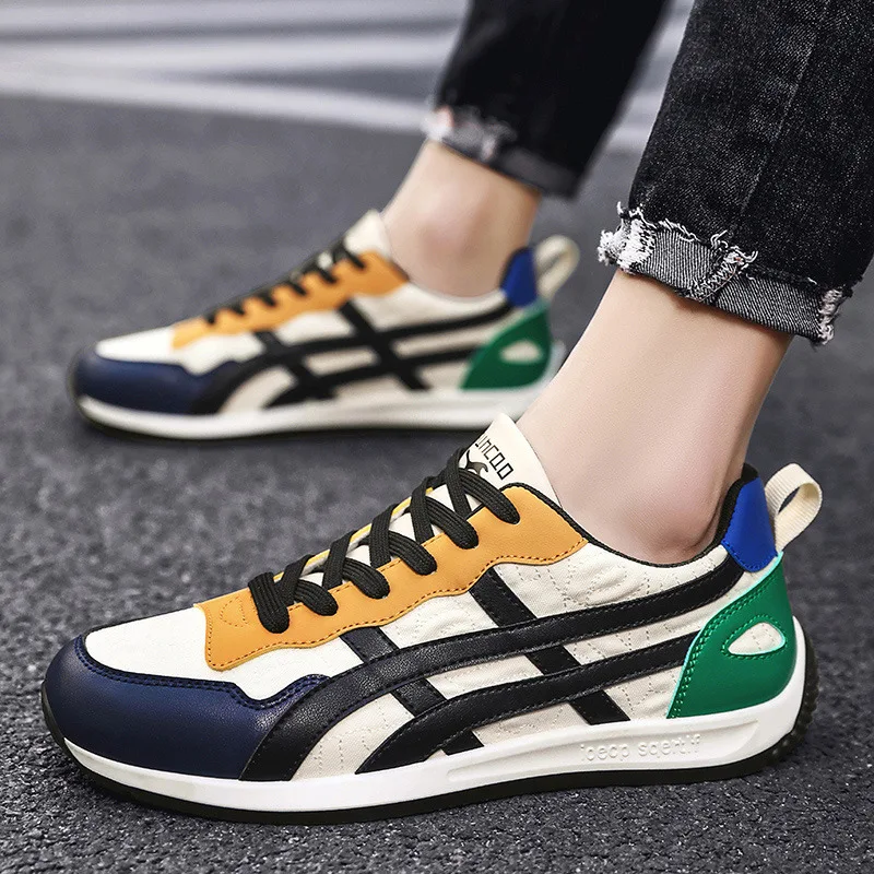 Summer Fashion Breathable Lace-up Men Casual Sports Shoes Comfortable Anti-slip Outdoor Man Casual Sneakers Men's Trend Sneakers