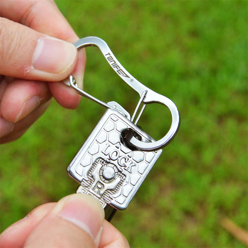 Застежка-карабин для ключей из нержавеющей стали