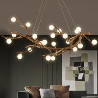 nordic personality chandelier for living room bedroom tree branch art design ceiling pendant lights clothing store hanging lamps