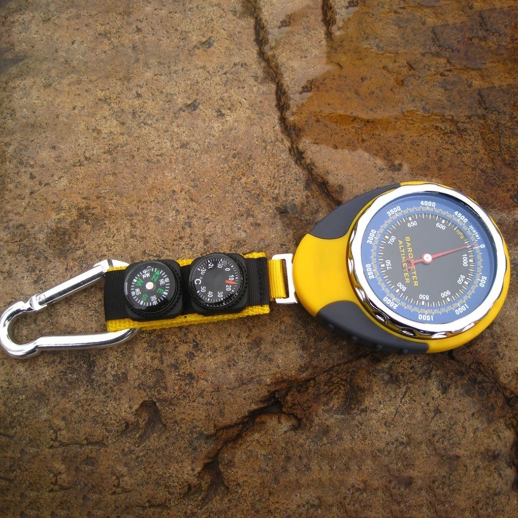 

4-in-1 Altitude Meter Altimeter Barometer Compass Thermometer Portable Camping Hiking Compass Outdoor Tool