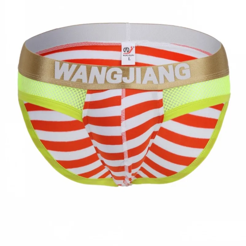Men's underwear stripe perspective mesh sexy men's triangular underwear sexy men underwear  sexy underwear men
