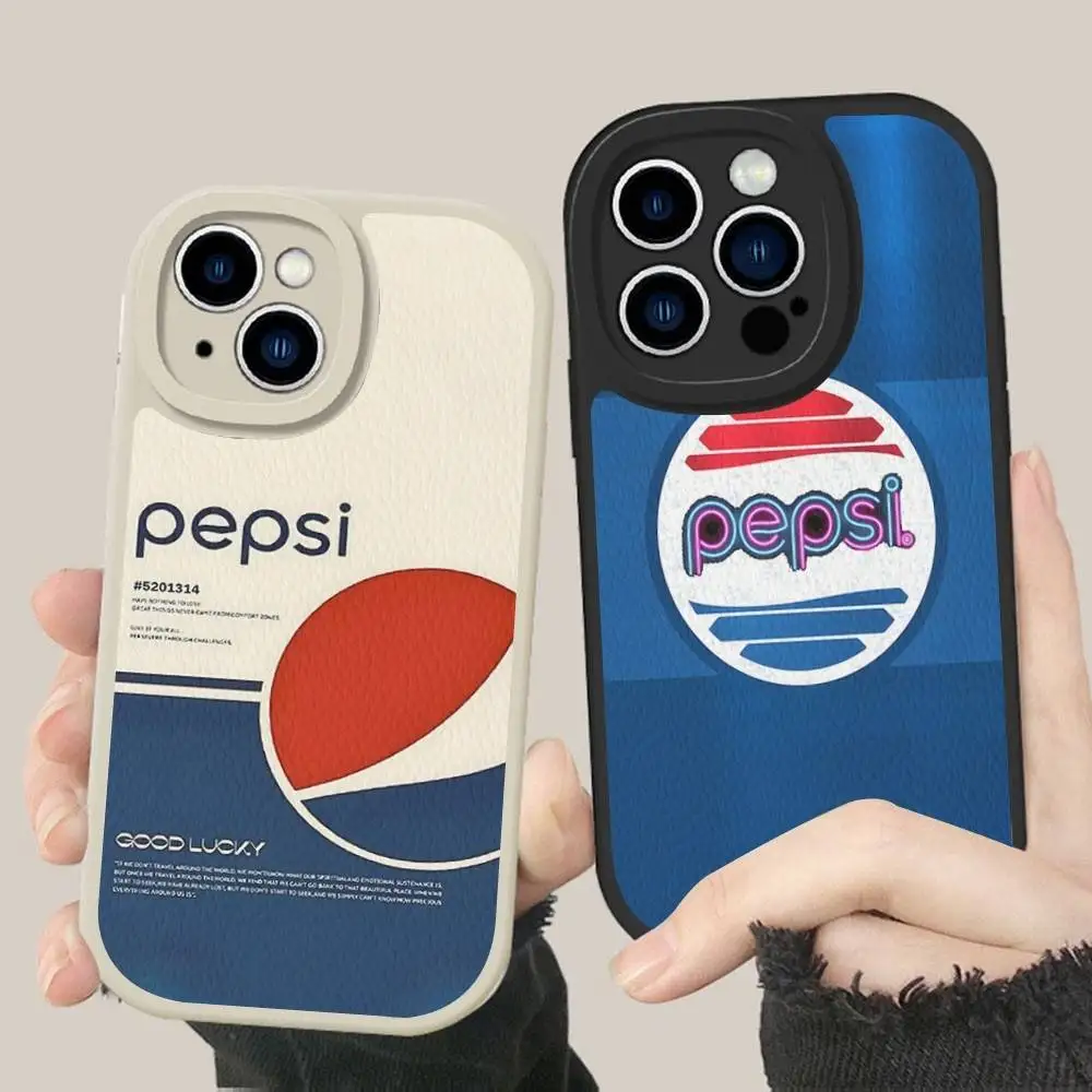Фото Чехол для телефона P-Pepsis Cola для iPhone 16 15 14 13 12 11 Pro Max Plus, кожаный, мягкий №5