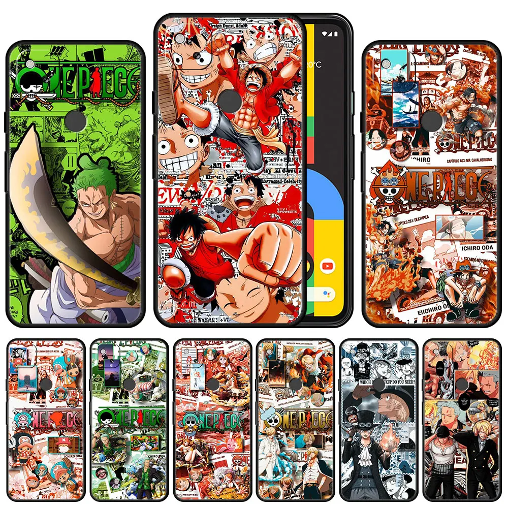 

Case Cover for Google Pixel 5a 4a 3 4 XL 5 6 Pro 4G 5G Back Capa Thin Luxury Style Matte Bag Official TPU One Piece Poster