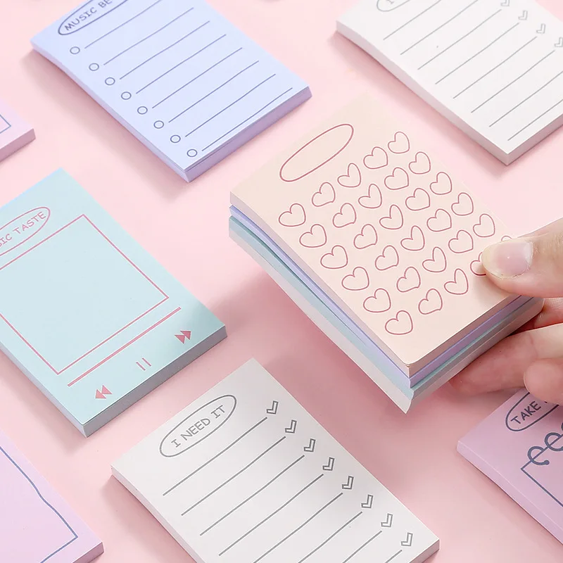

INS Post-it Notes Sticky Paper Cartoon Cute Student Notes Notepad