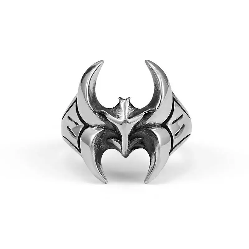 

Personality Punk Bat Rings Open Adjustable Animal Ring for Men Women Party Jewelry Accessories