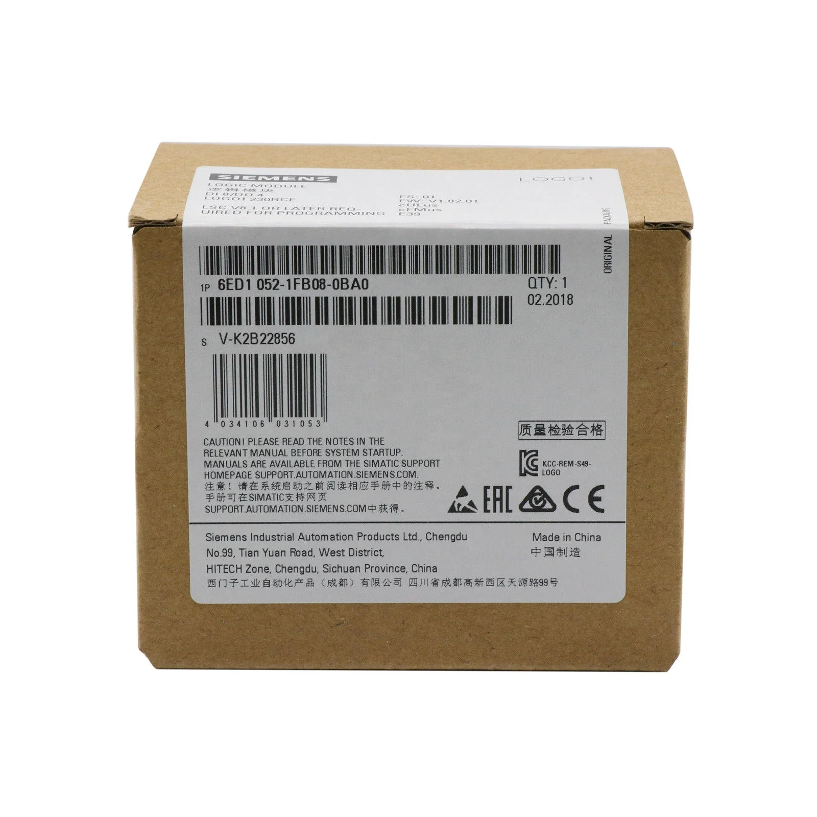 

100% new original 6ED1052-1FB08-0BA0 siemens plc logo 230rc siemens logo logic module