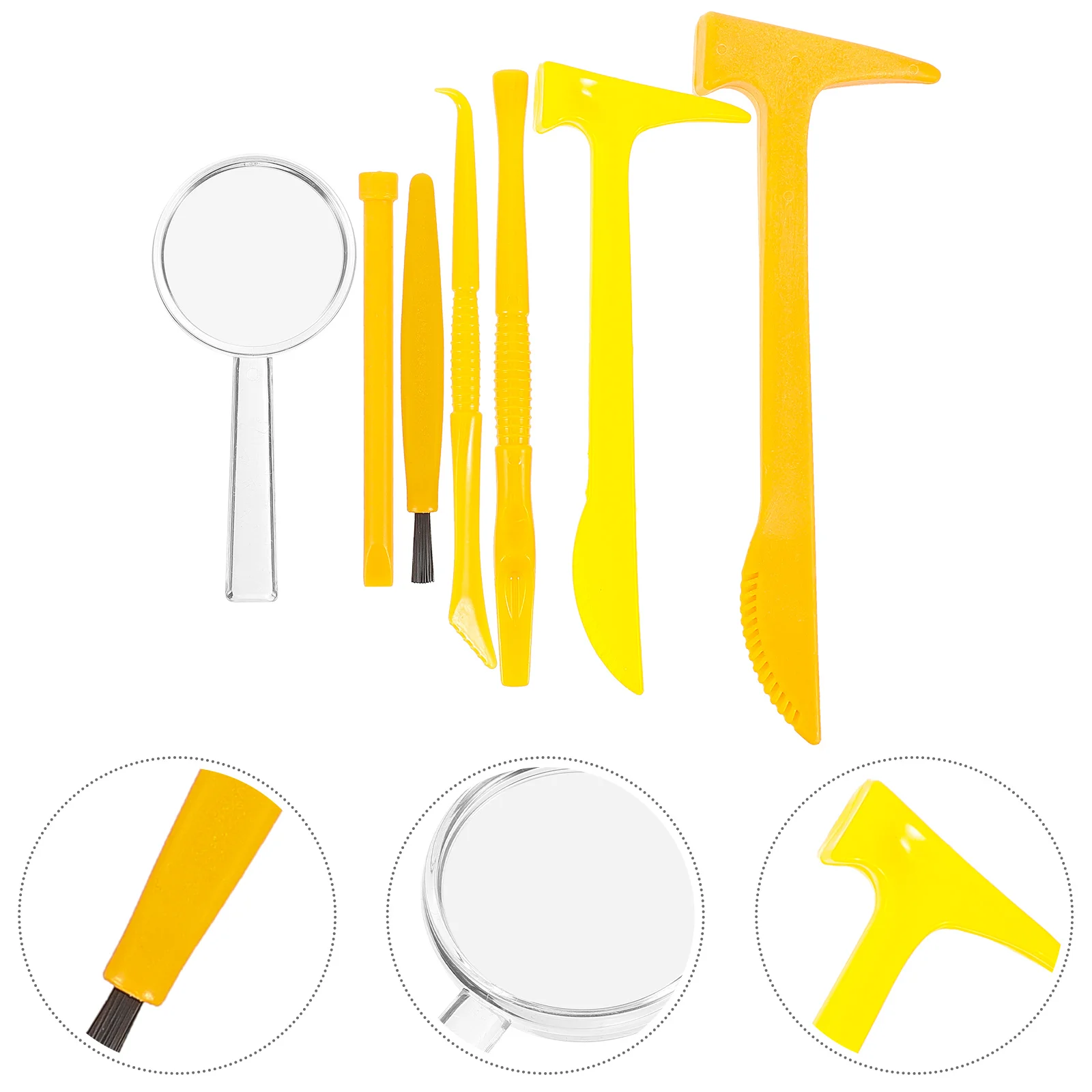 

21pcs Digging Tools Excavation Toy Small Digging Brush Chisel Hammer Learning Toy Tools