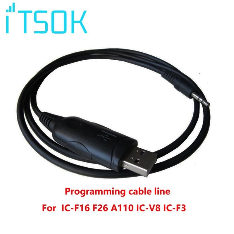 USB Programming Cable for ICOM Radio IC-F16 F26 A110 IC-V8 IC-F3 IC-F4 IC-F3026 IC-F11 F21 IC-208H IC-F3021 IC-F43 F33 OPC-478