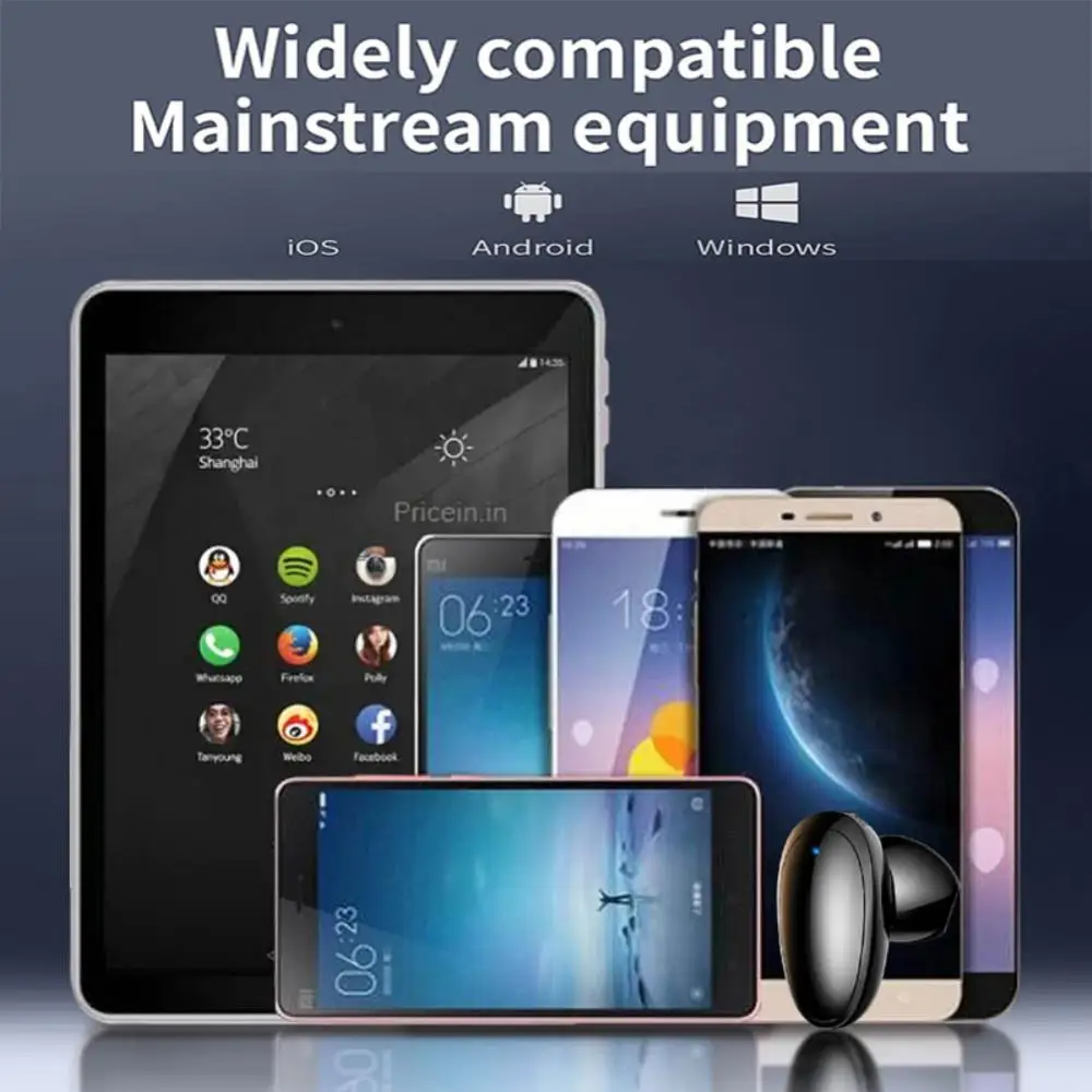 

Lightweight Bluetooth Headset Noise Reduction 180 Hours Standby Time Music Earphone Stereo Tws Earbuds For Android Ios