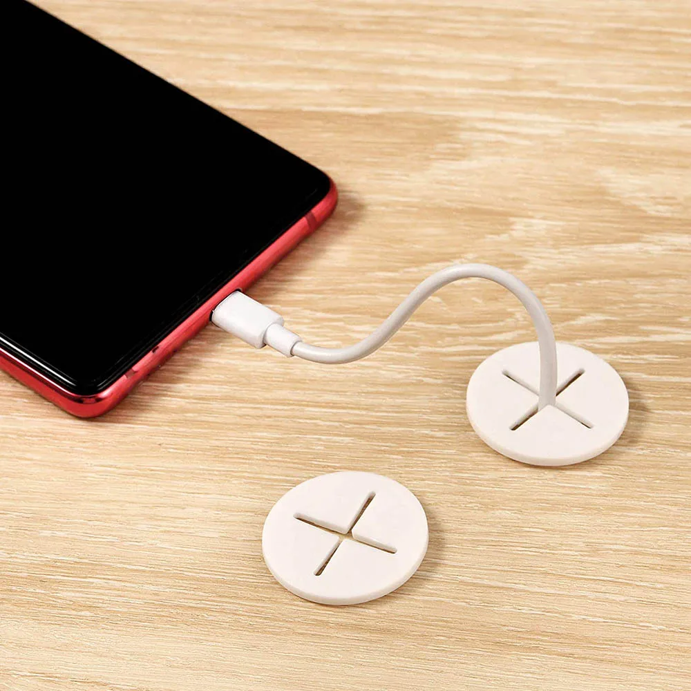 Гибкие Кольца резиновые кольца Обложка для кабеля с отверстием офиса дома