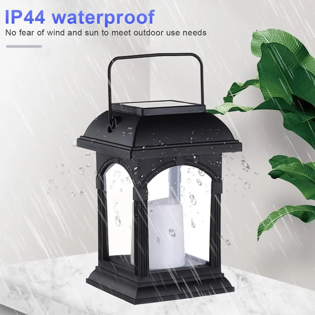 

Solar Handle Candle Lamp Solar Candle Holder Lantern Reusable IP44 Waterproof Hanging LED Light Solar Powered Outdoor Garden