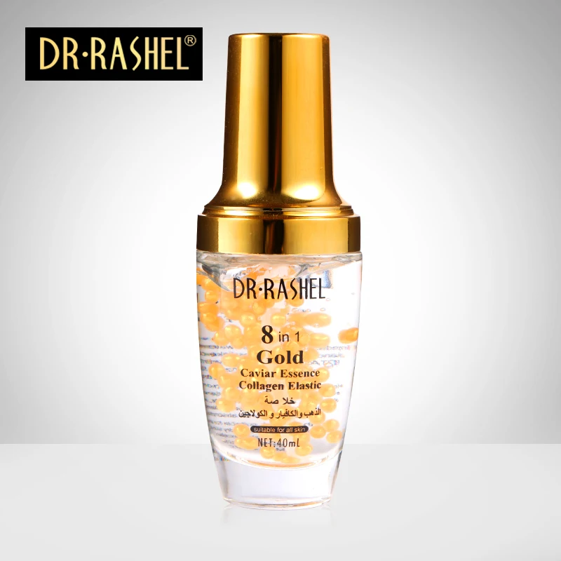 

DR.RASHEL 8 IN 1 Gold Collagen Caviar Essence Ampoule Face Essence Moisturizing Elastin Make Up Primer Face Serum