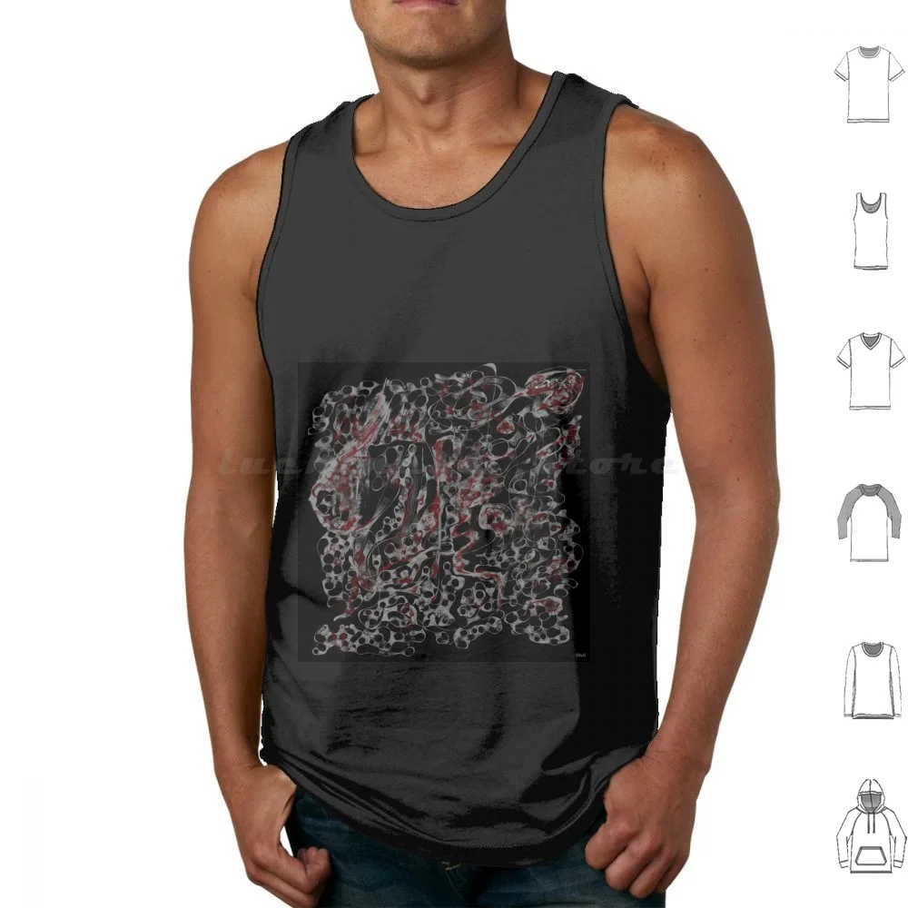 

Dirt And Grime Tank Tops Vest Sleeveless Red White Funky Guns Bullet Mafia Grunge Dirty