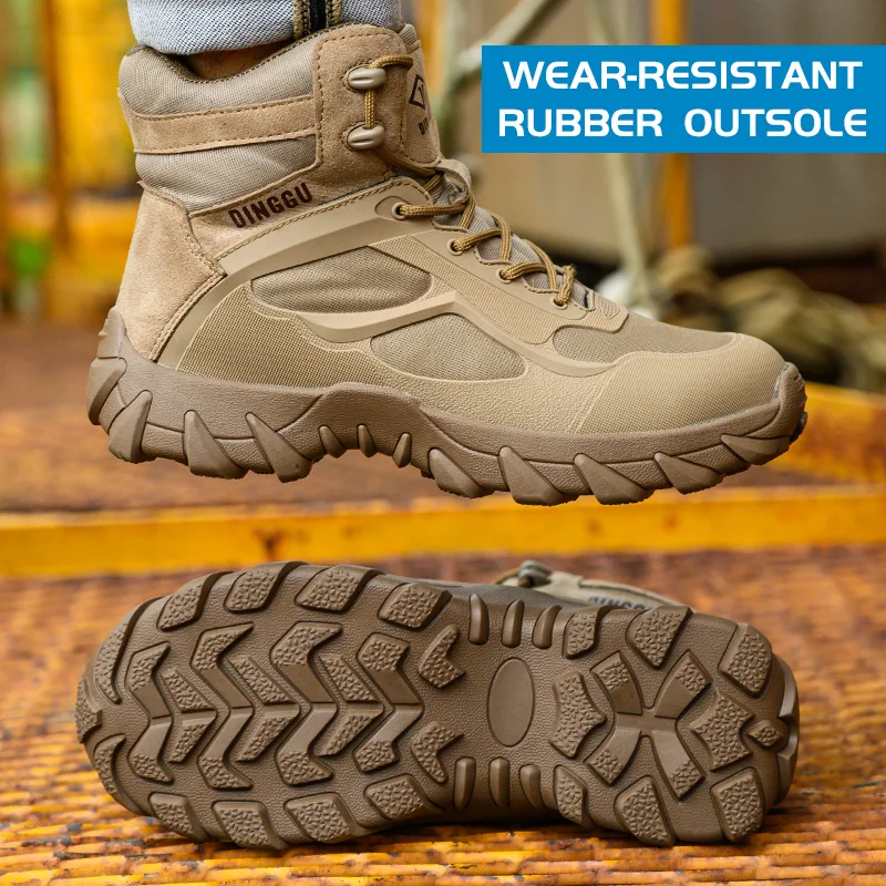 Защитные ботинки мужские рабочие с защитой от проколов обувь со стальным носком