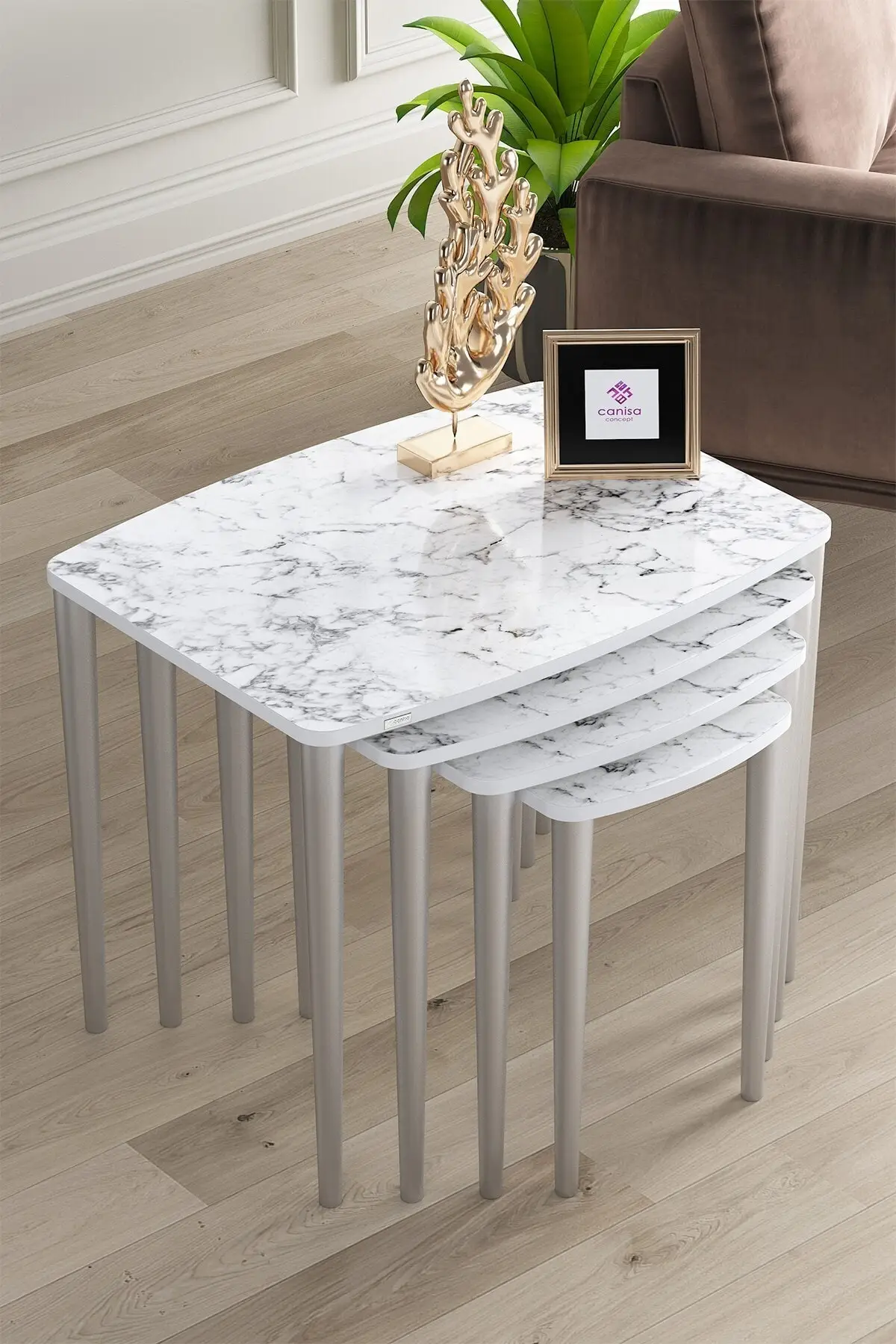 

Modern Mdf Zigon Coffee table Pad 4'l coffe table