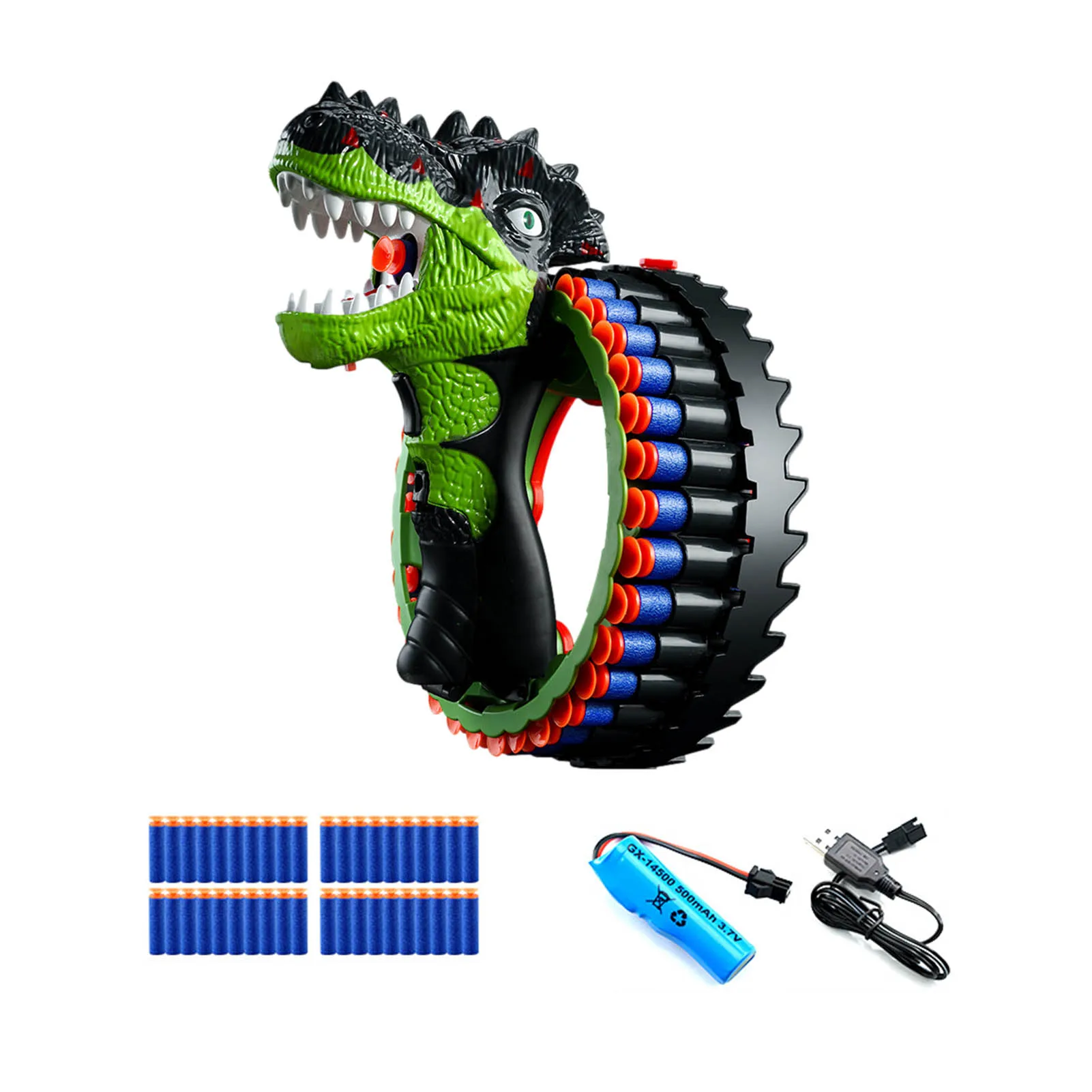 

Electric Dinosaur Shooting Toys Kids Dinosaur Blast Dart Blaster Dart Storage Soft Bullet Toy With Rechargeable Battery For Boys