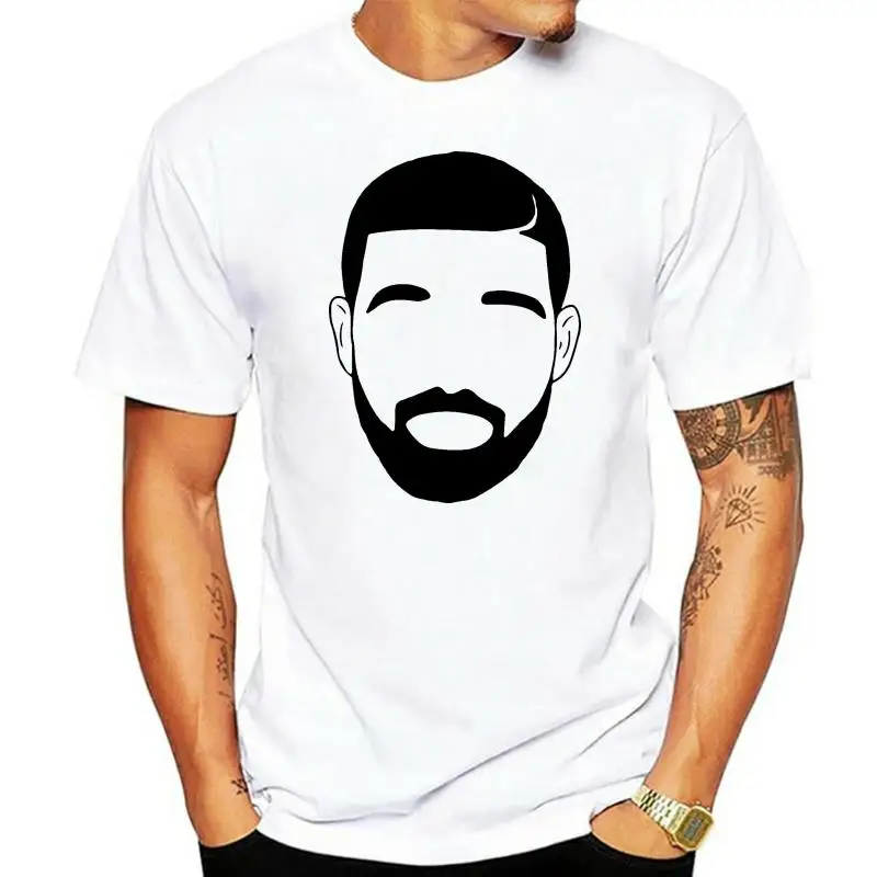 

Футболка унисекс с изображением персонажа мультфильма Дрейка, черная, белая рубашка, базовые модели футболок