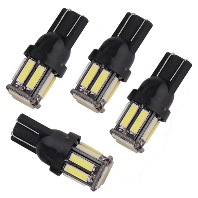 

4Pcs T10 7020 10smd LED Wedge Replacement Reverse Instrument Panel Lamp Bulbs