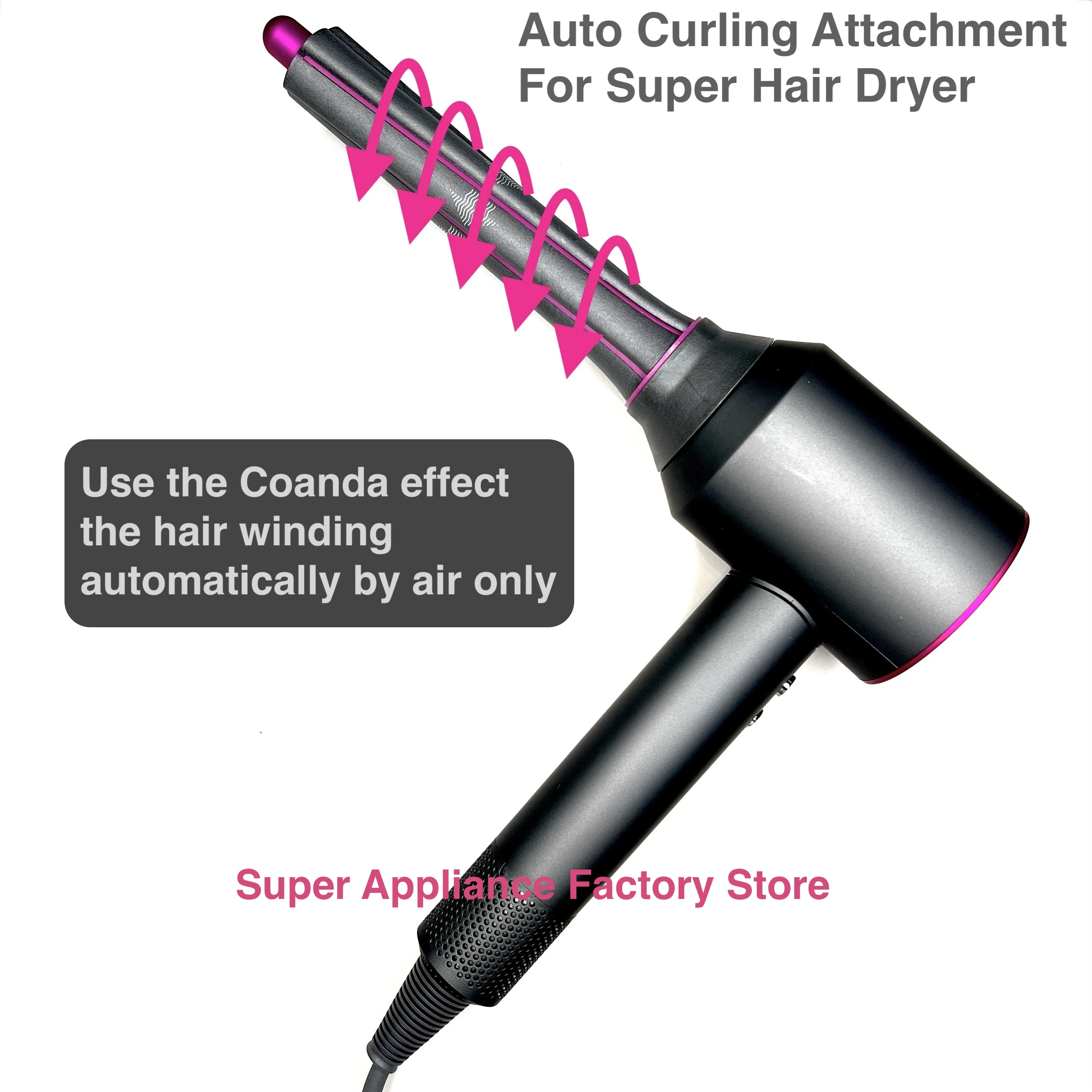 For Dyson Curling Attachment For Dyson Hair Dryer Supersonic Curling Nozzle For Super Hair Dryer Attachments