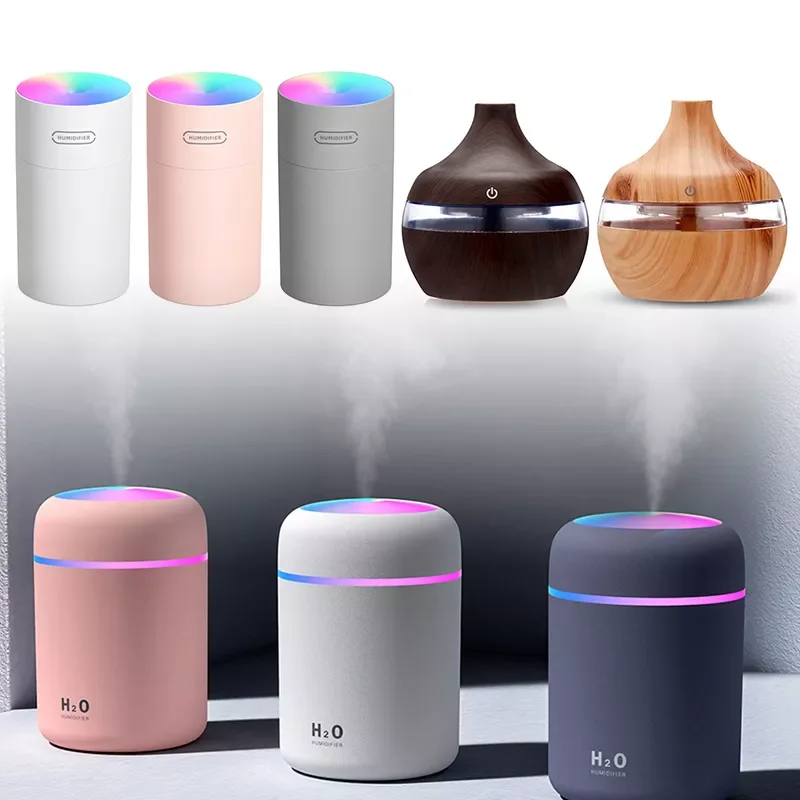 

300mL Wood Aromatherapy Diffuser Ultrasonic Nano Spray Air Humidifier Aroma Essential Oil Diffuser Cool Mist Maker