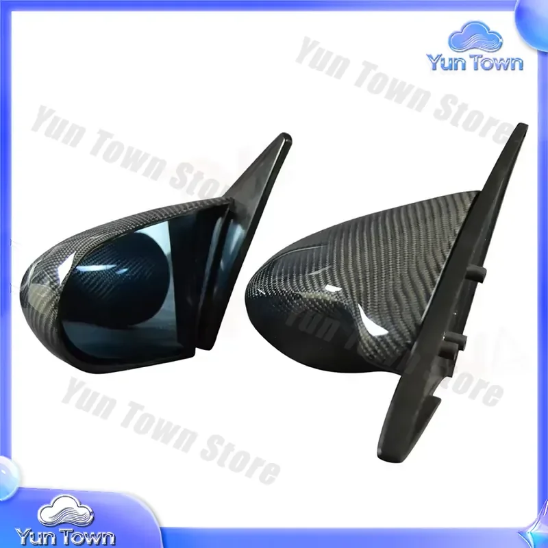 Фото Зеркало заднего вида Spoon Style из карбона для Honda Civic Del Sol CRX (EG EK 92-00) с синим стеклом, в стиле JDM №5